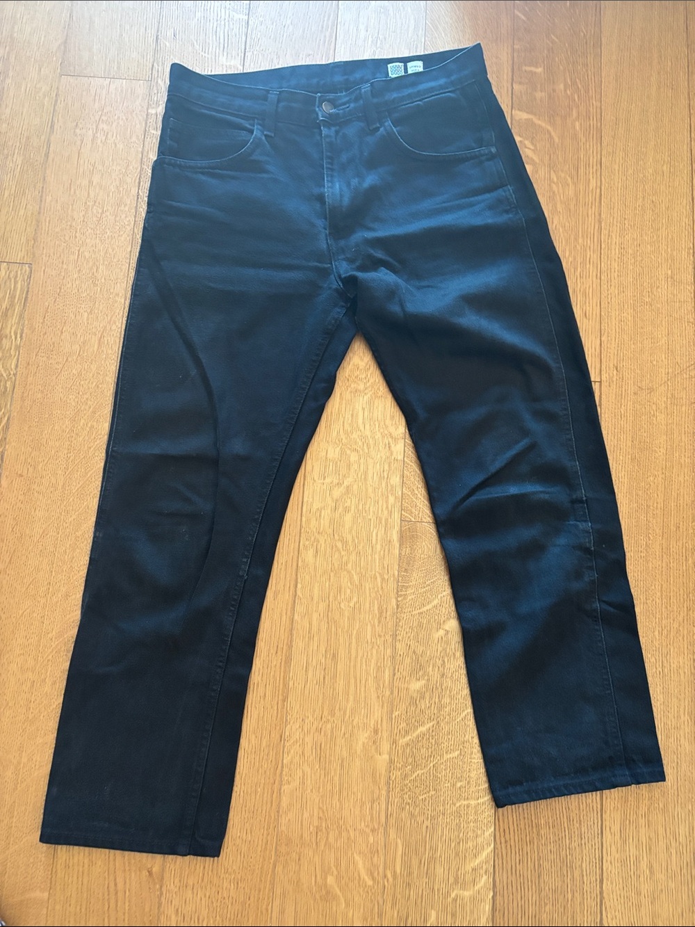 Men's Straight-Leg Jeans in Black